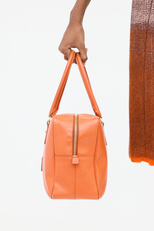 Prada Saffiano Leather Bauletto Bag