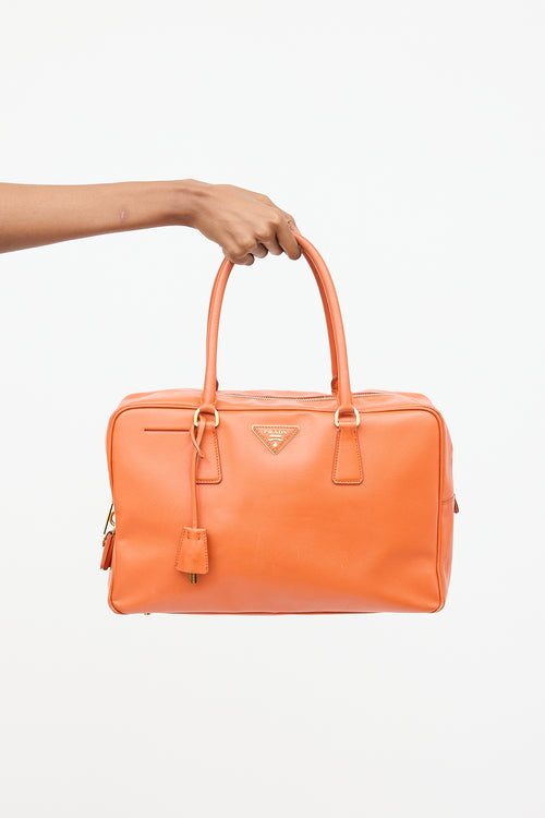 Prada Saffiano Leather Bauletto Bag