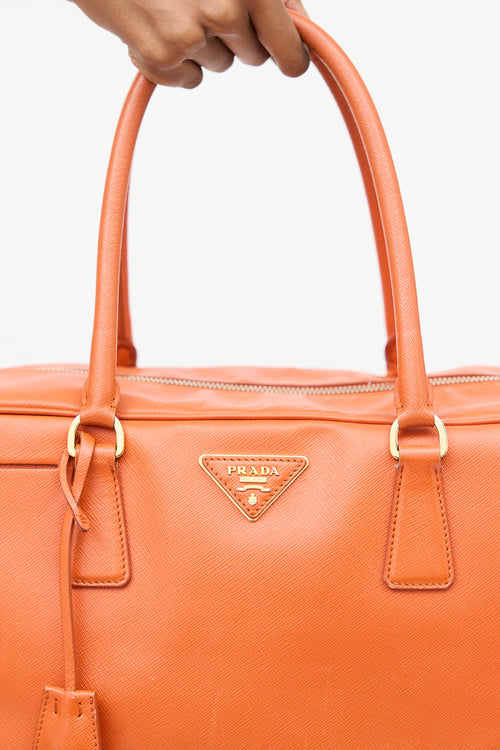 Prada Saffiano Leather Bauletto Bag