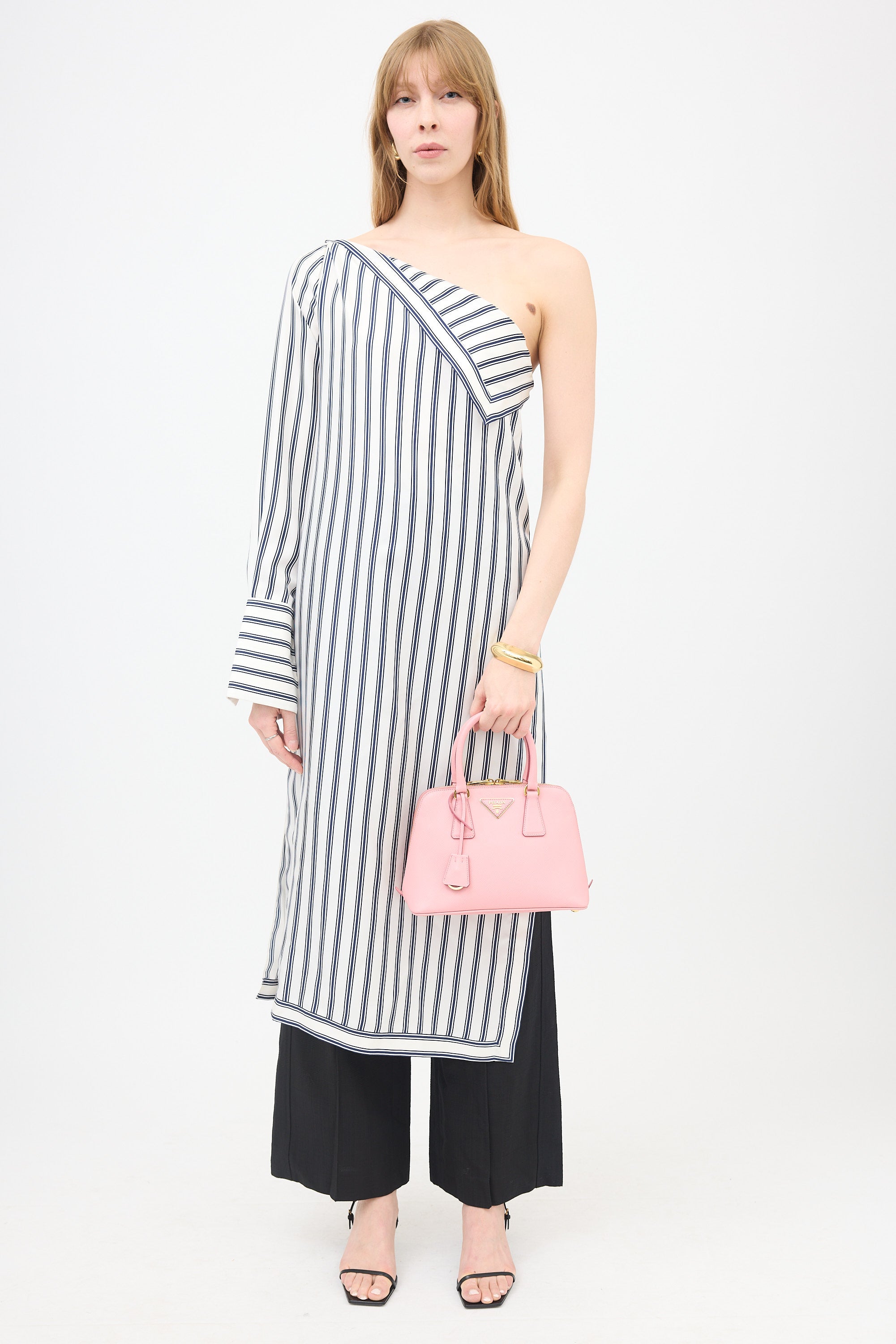 Prada Saffiano Leather Small Promenade Bag