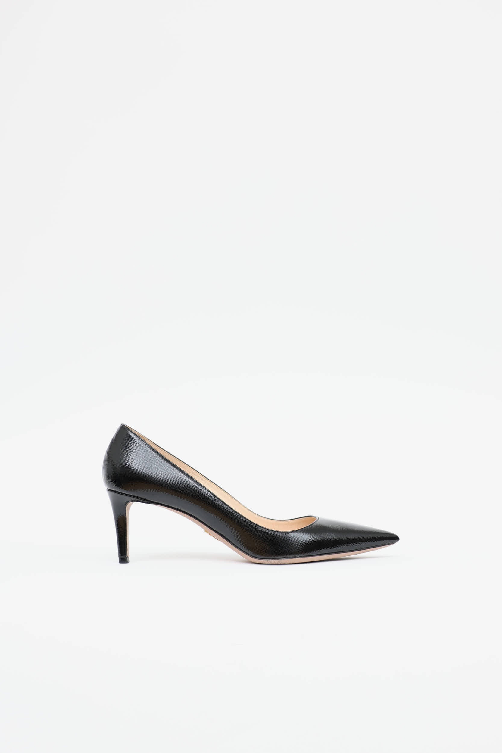 Prada Saffiano Pointed Toe Pump
