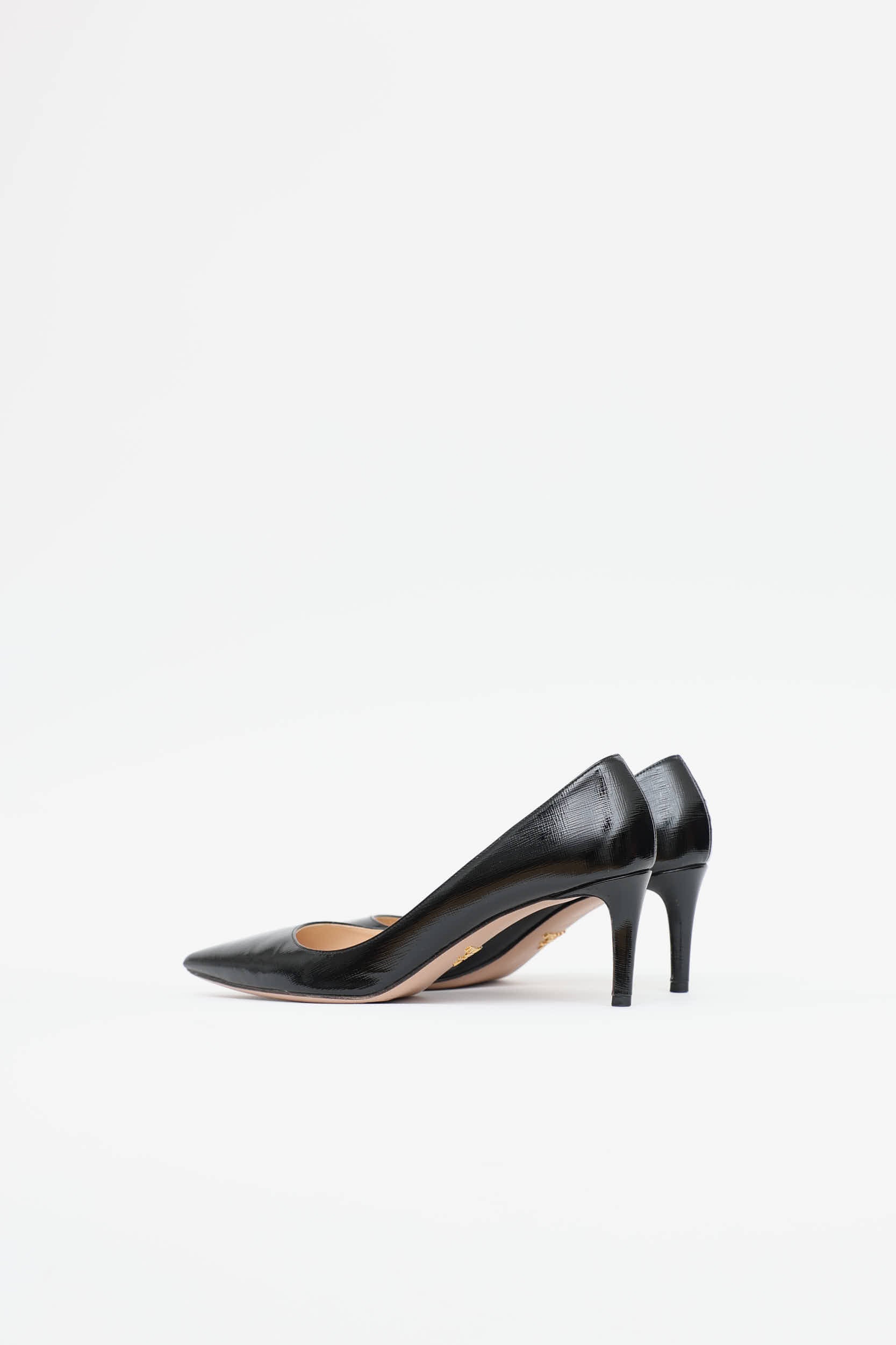 Prada Saffiano Pointed Toe Pump