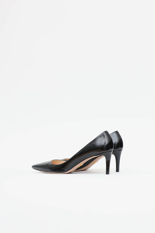 Prada Saffiano Pointed Toe Pump