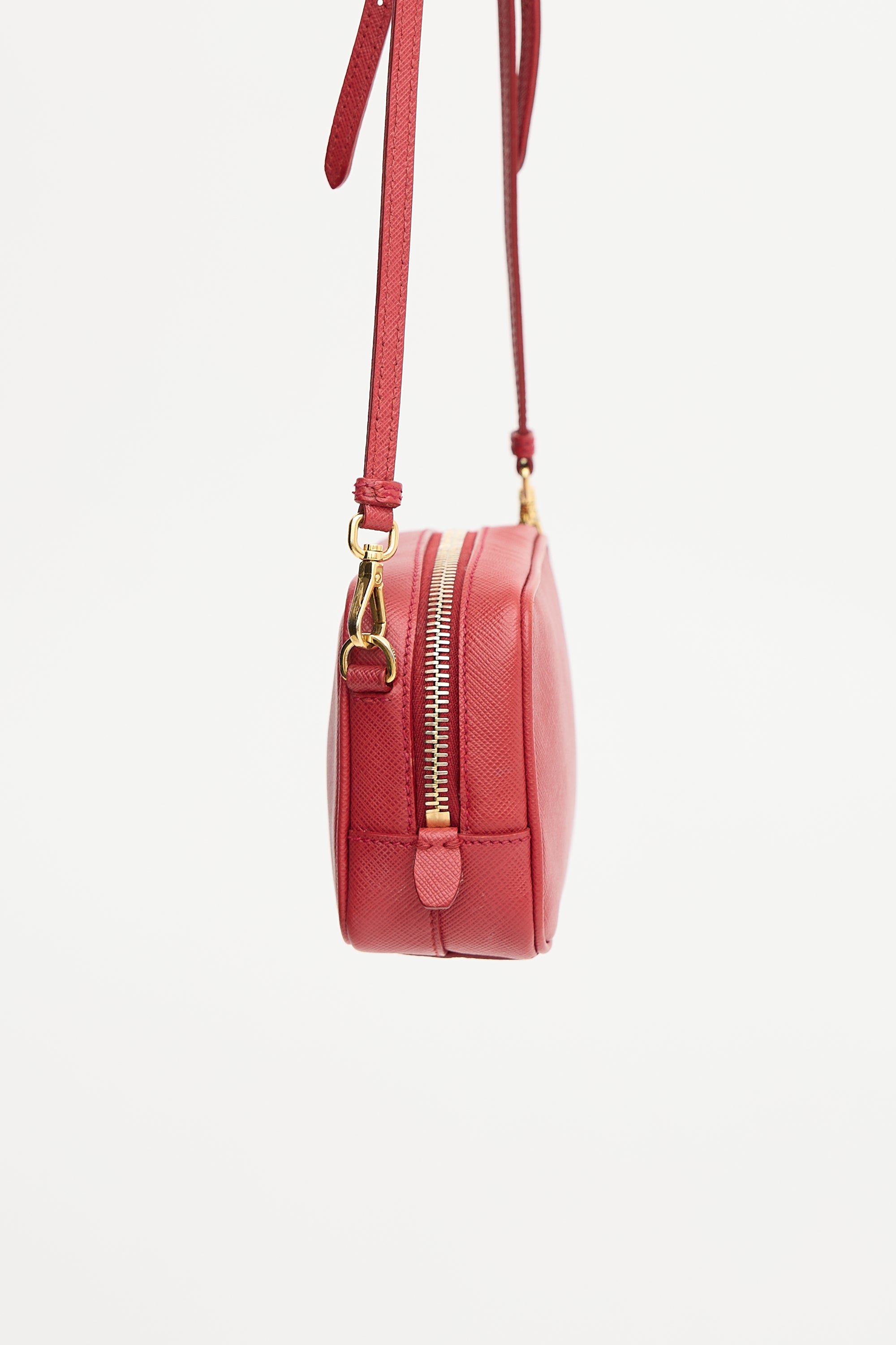 Prada Saffiano Leather Mini Camera Bag