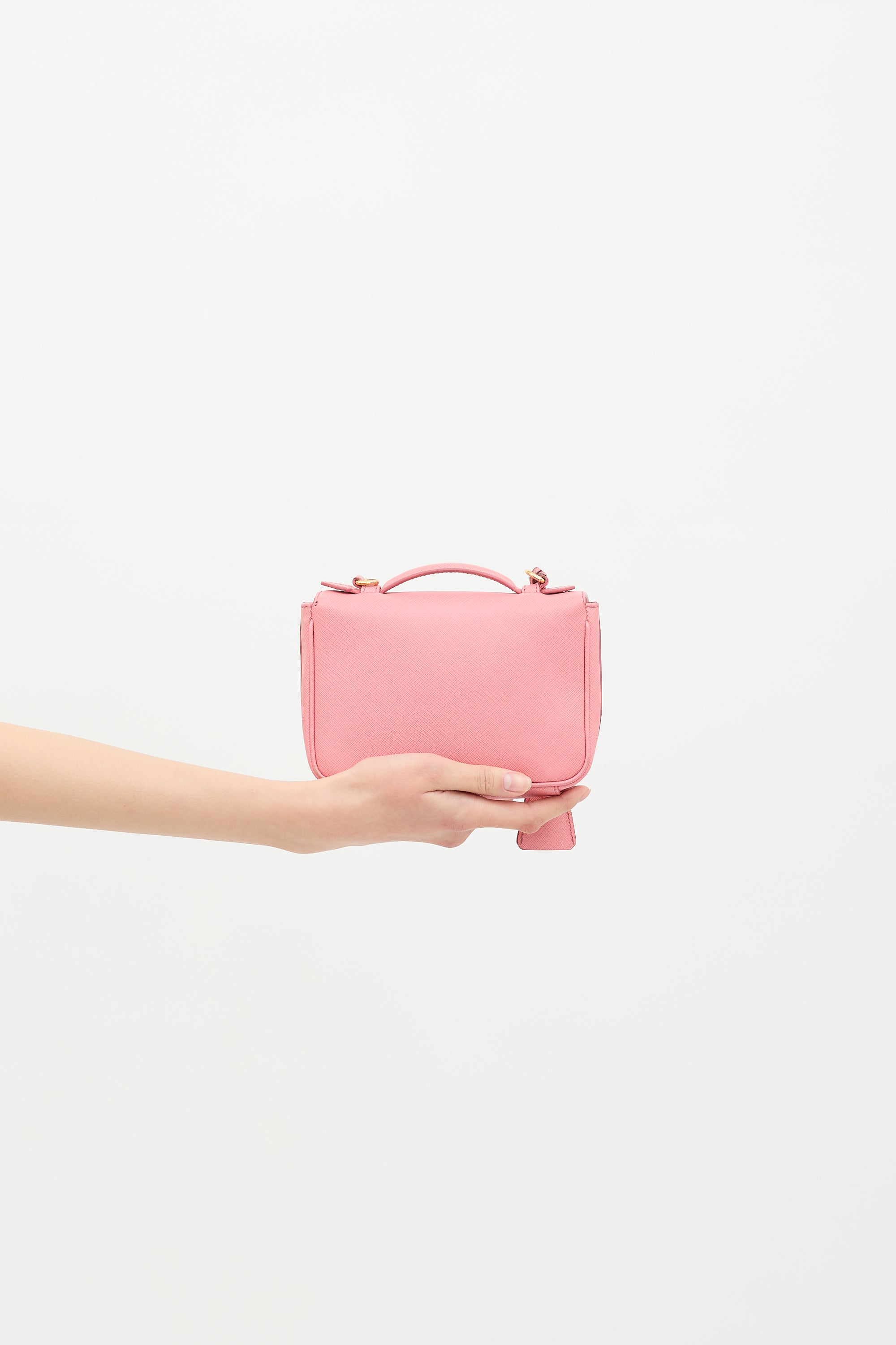 Prada Saffiano Leather Sound Lock Bag