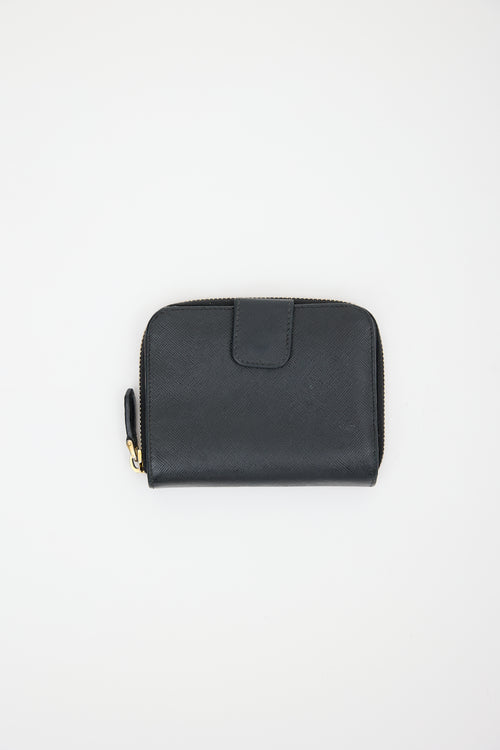 Prada Saffiano Leather Zip Wallet