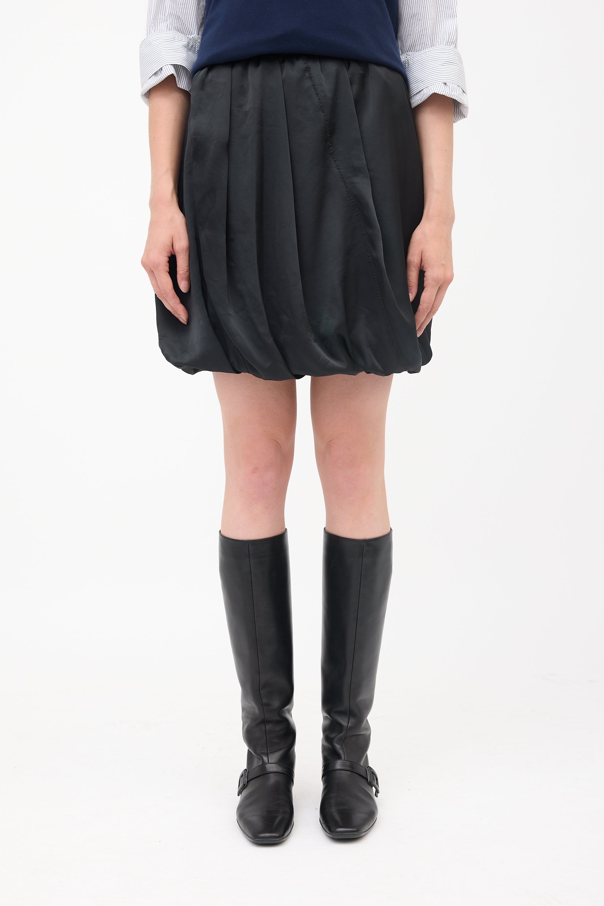 Prada Satin Bubble Skirt