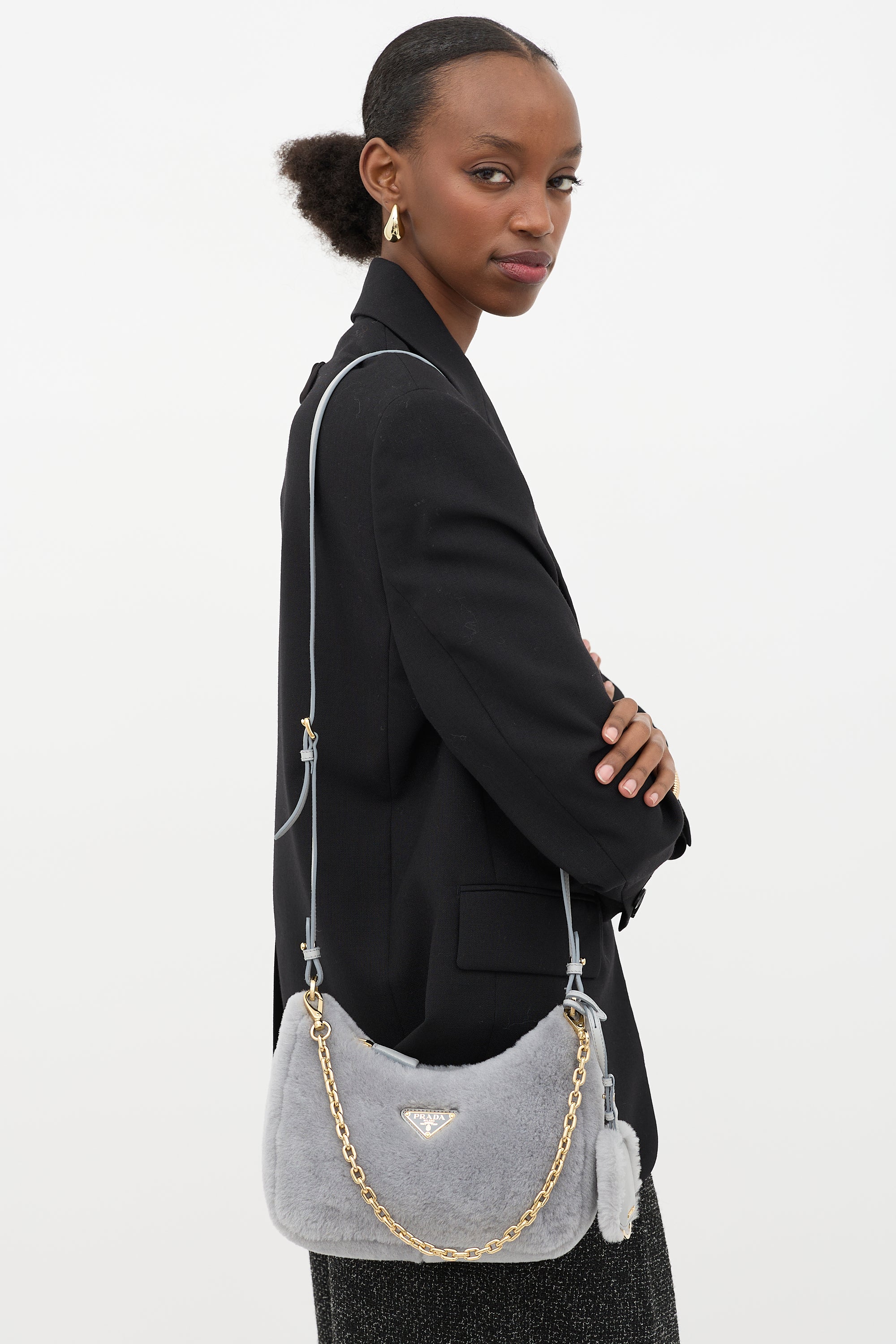 Prada Shearling Re-Edition Bag