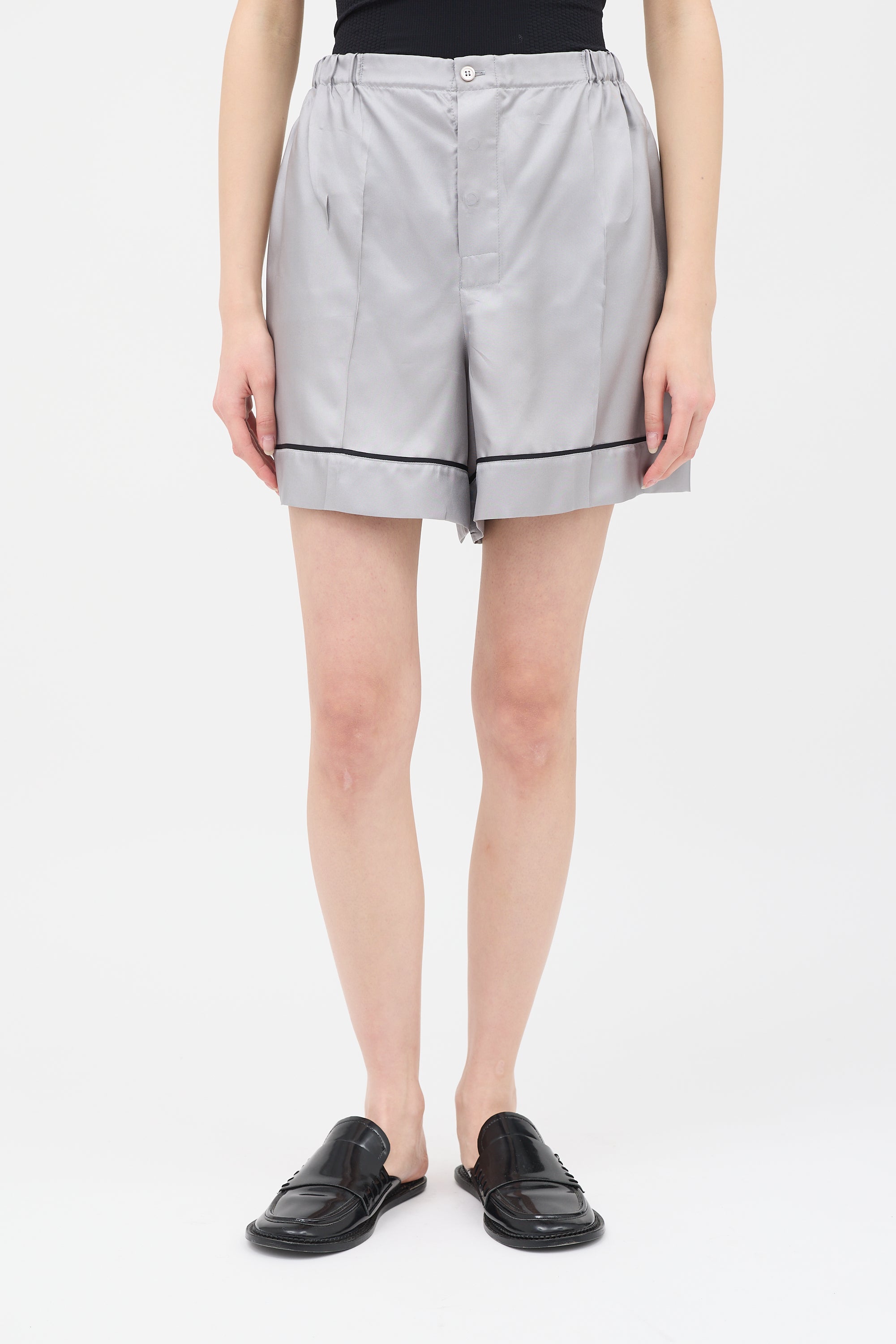 Prada 2017 Silk Shorts