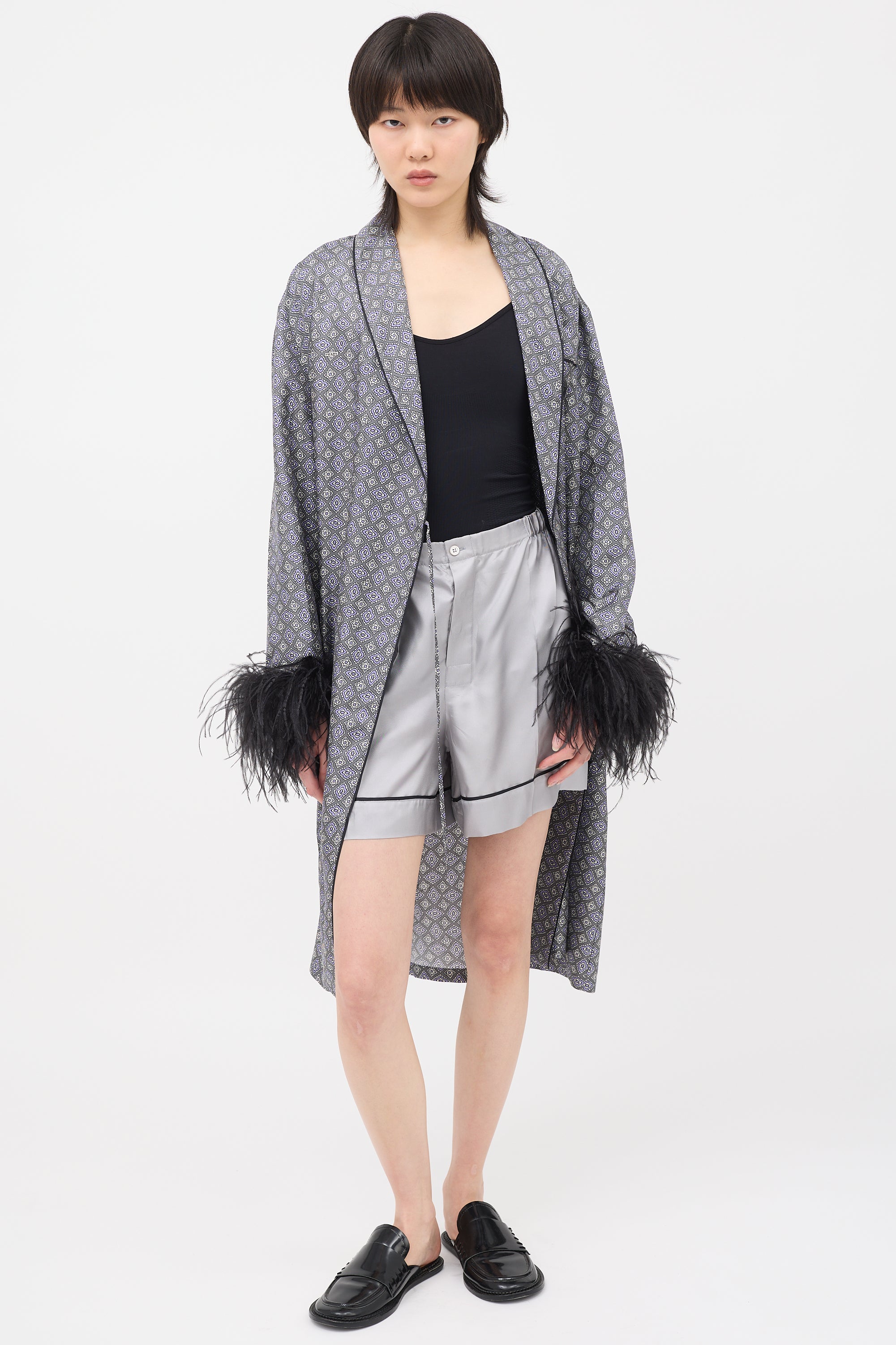 Prada 2017 Silk Printed Robe