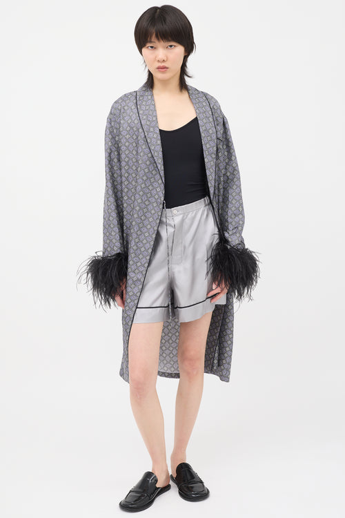 Prada 2017 Silk Printed Robe