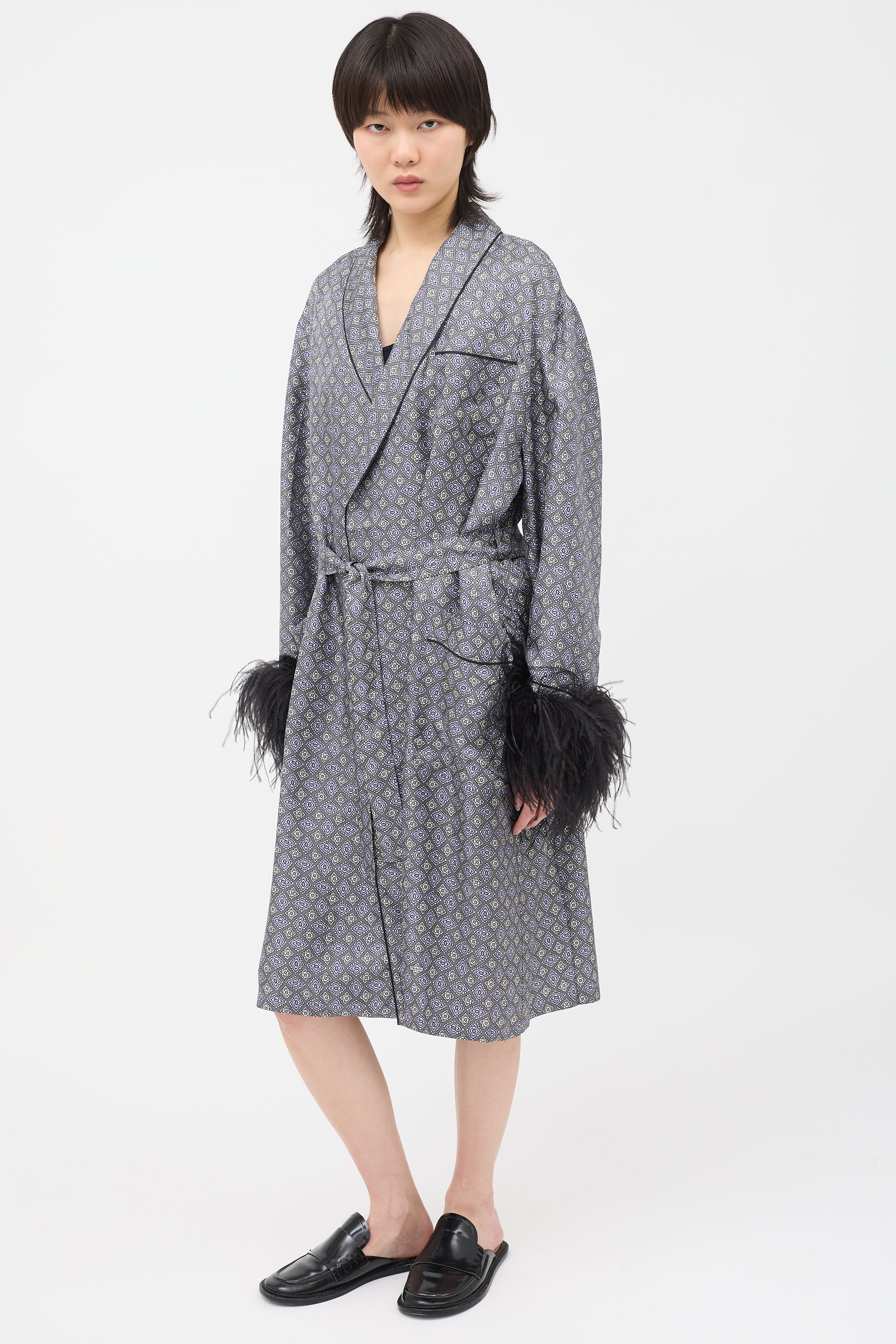 Prada 2017 Silk Printed Robe