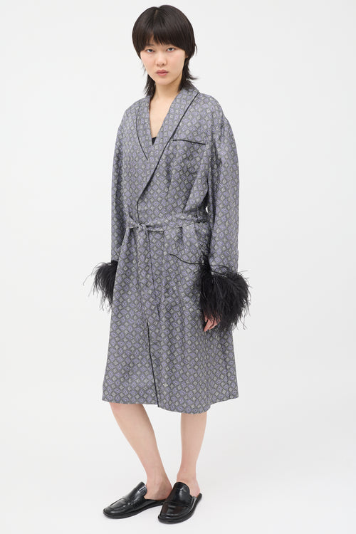 Prada 2017 Silk Printed Robe