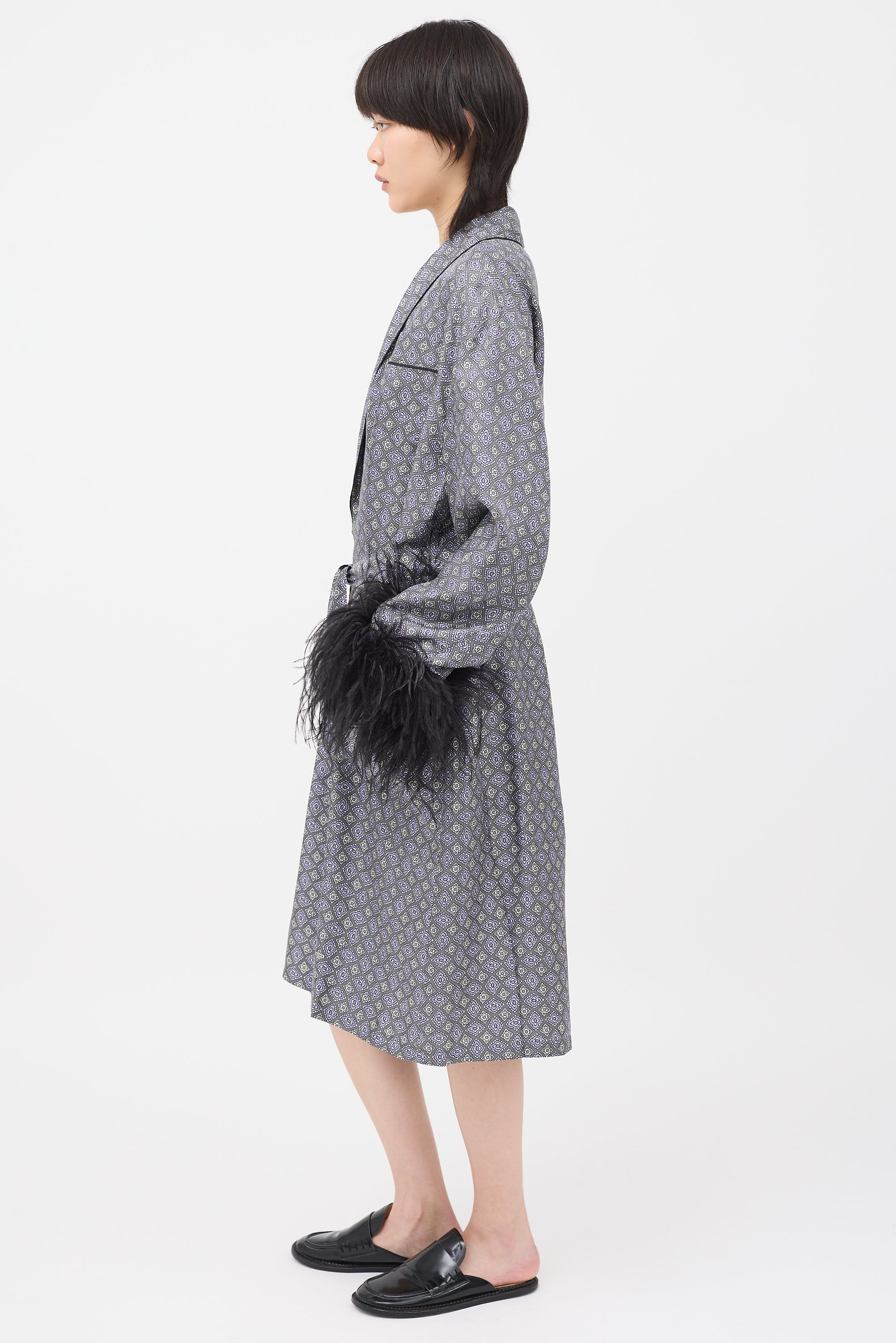 Prada 2017 Silk Printed Robe