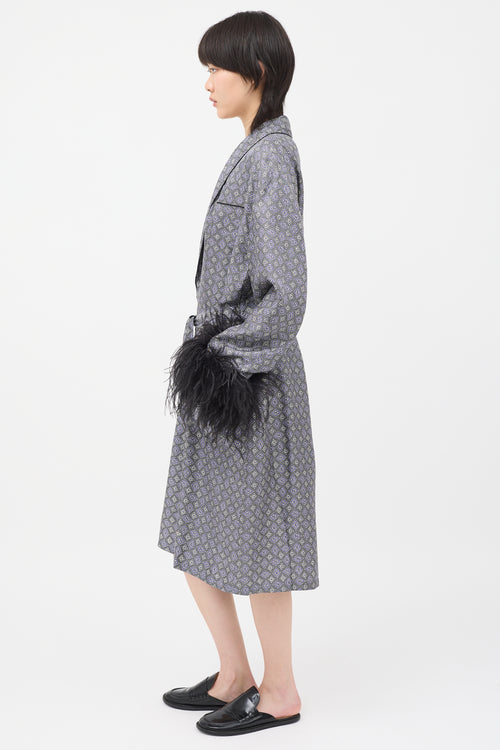 Prada 2017 Silk Printed Robe