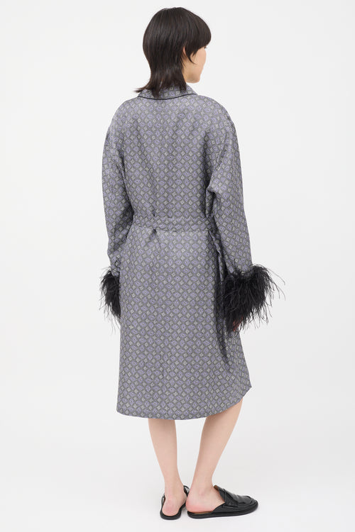 Prada 2017 Silk Printed Robe