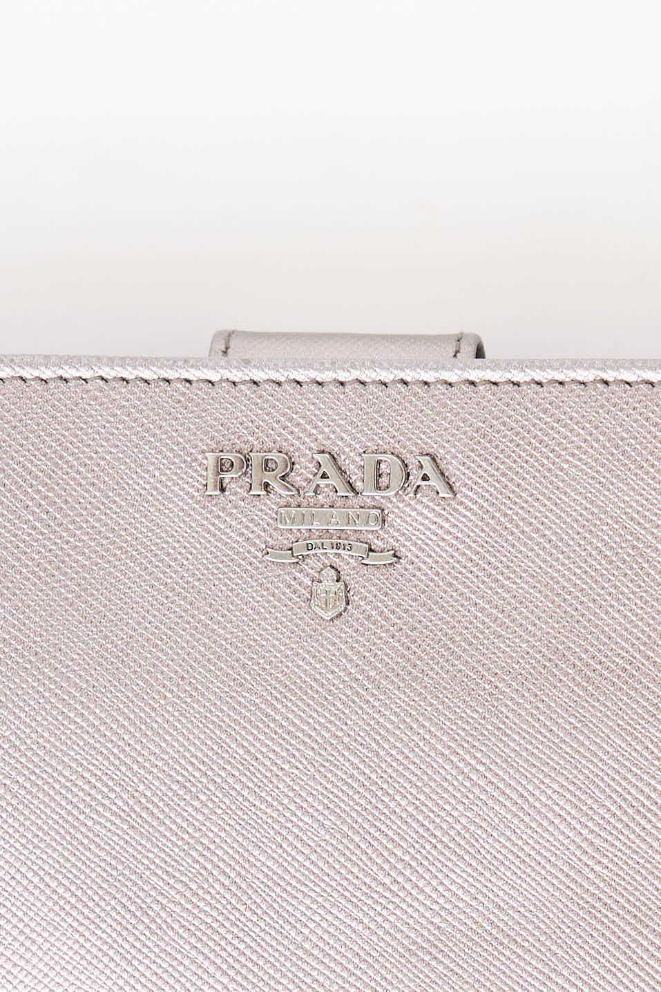 Prada Metallic Compact Wallet