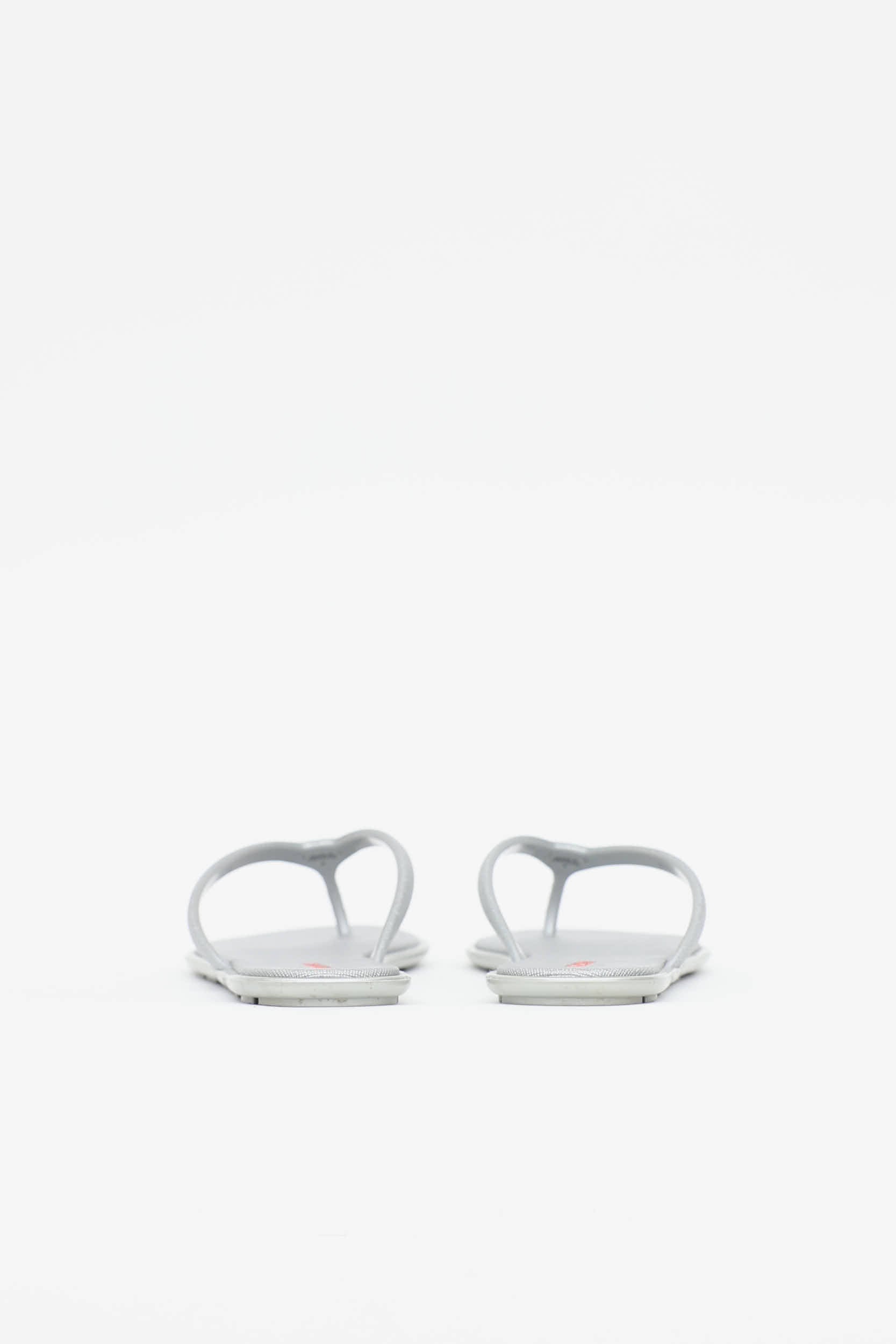 Prada Saffiano Logo Flip Flop