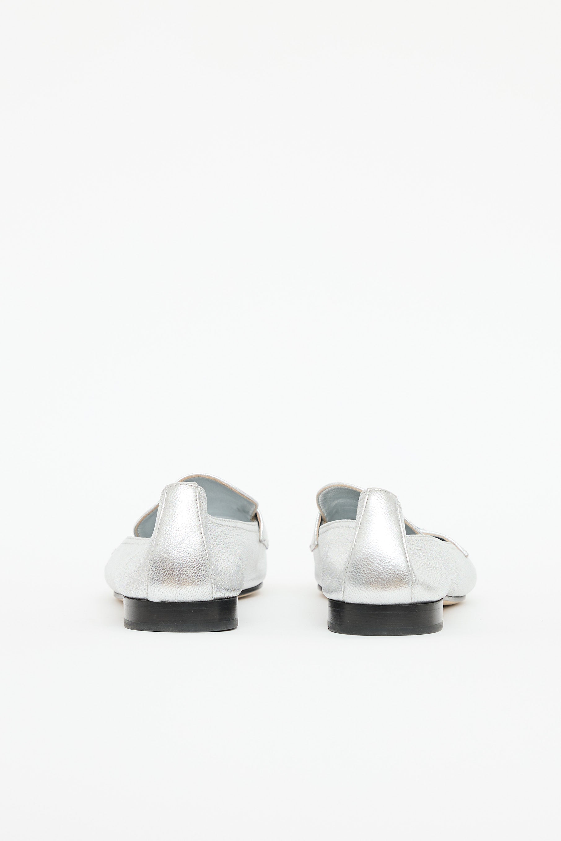 Prada Leather Metallic Loafer