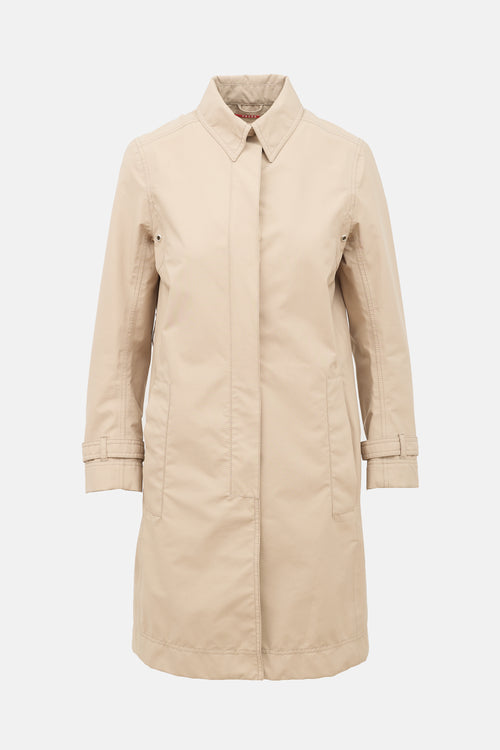 Prada Sport 2000s Kick Pleat Coat