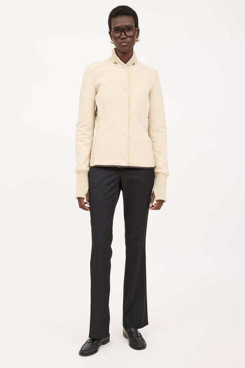 Prada Zip Up Belted Jacket
