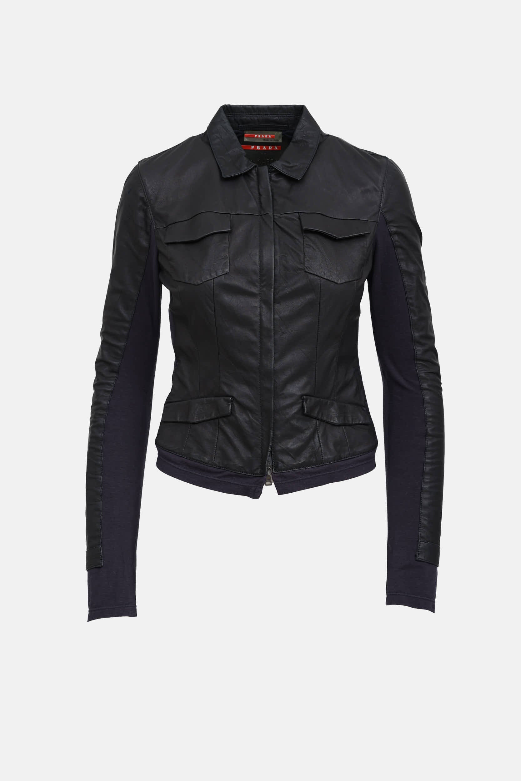 Prada Sport 2007 Leather Zip Jacket