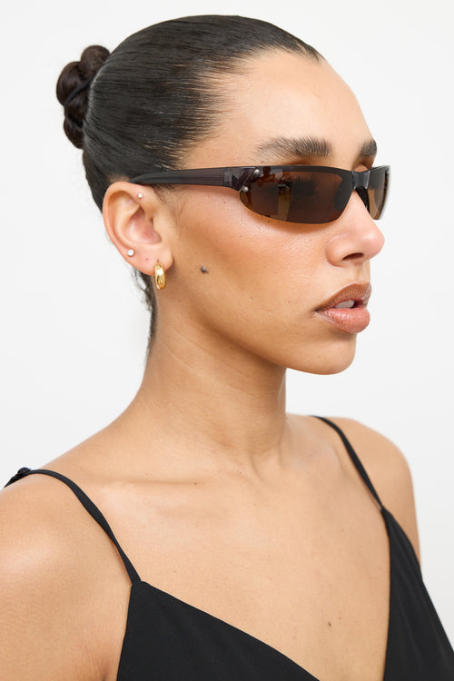 Prada SPS04E Shield Sunglasses