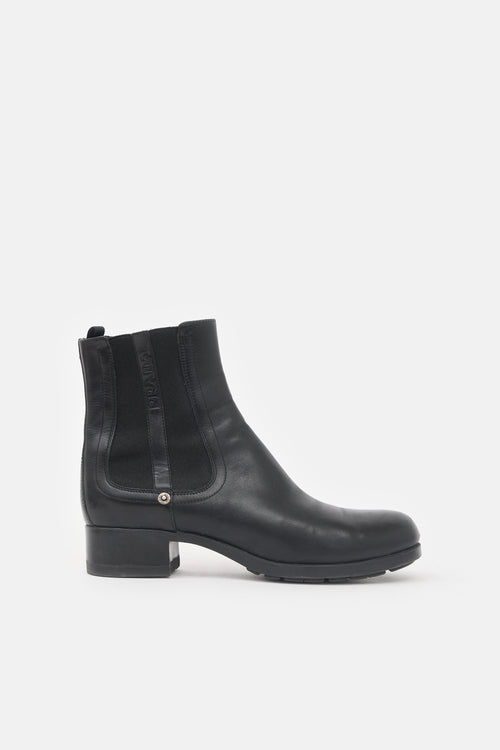 Prada Sport Leather Logo Boot