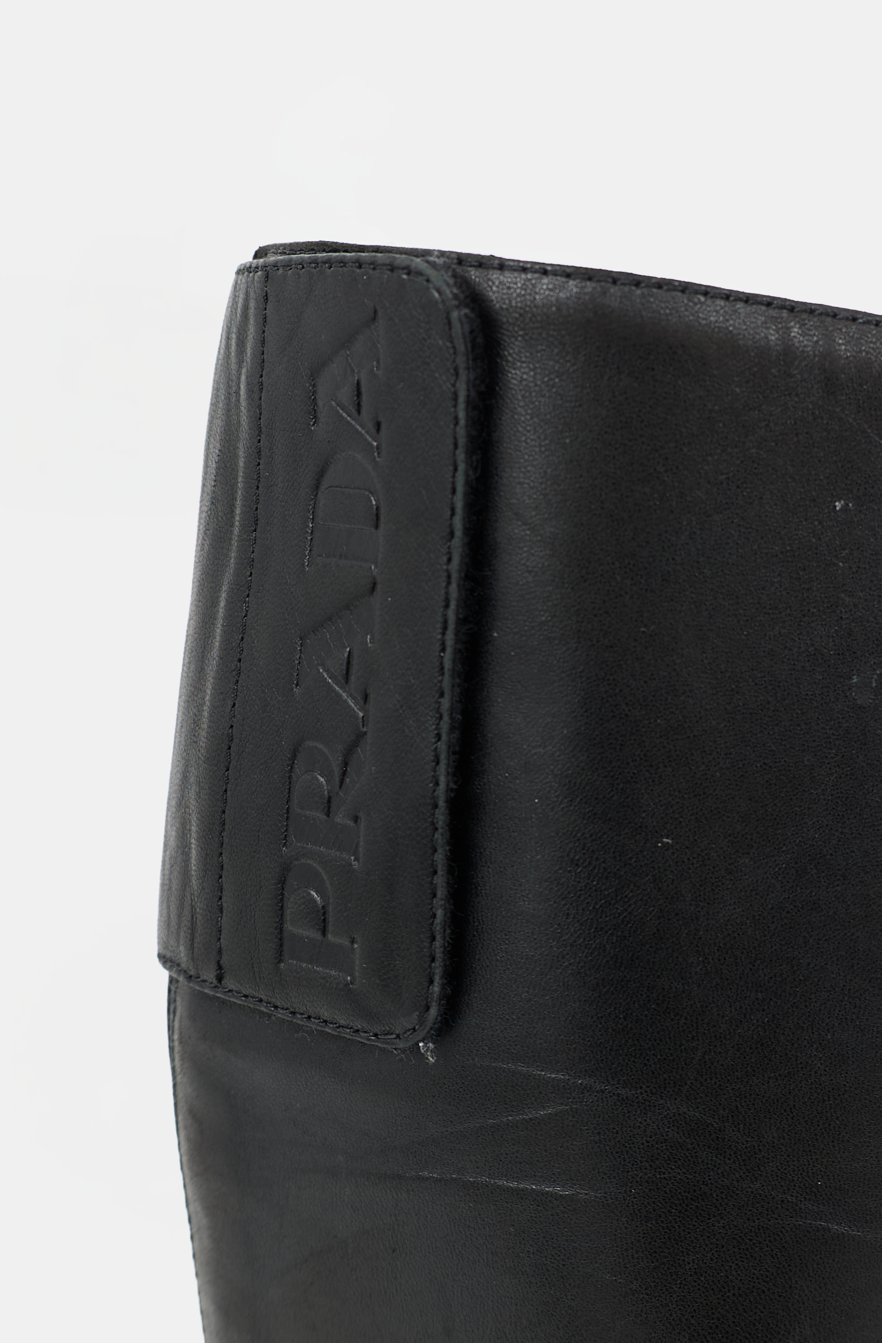 Prada Sport Leather Logo Boot