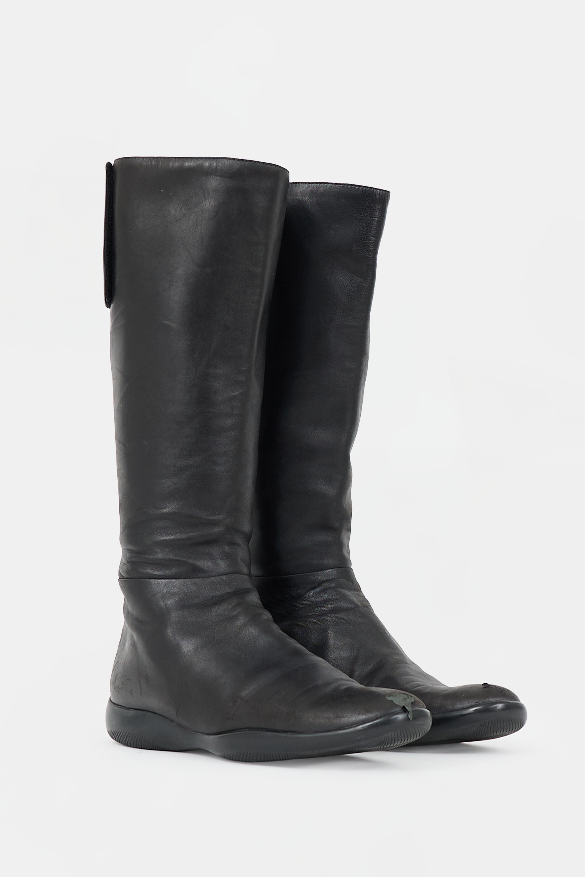Prada Sport Leather Logo Boot