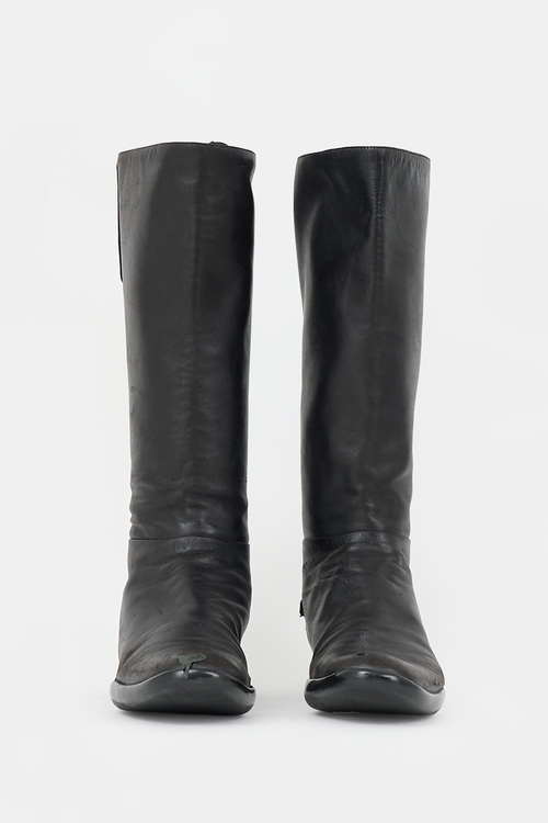 Prada Sport Leather Logo Boot