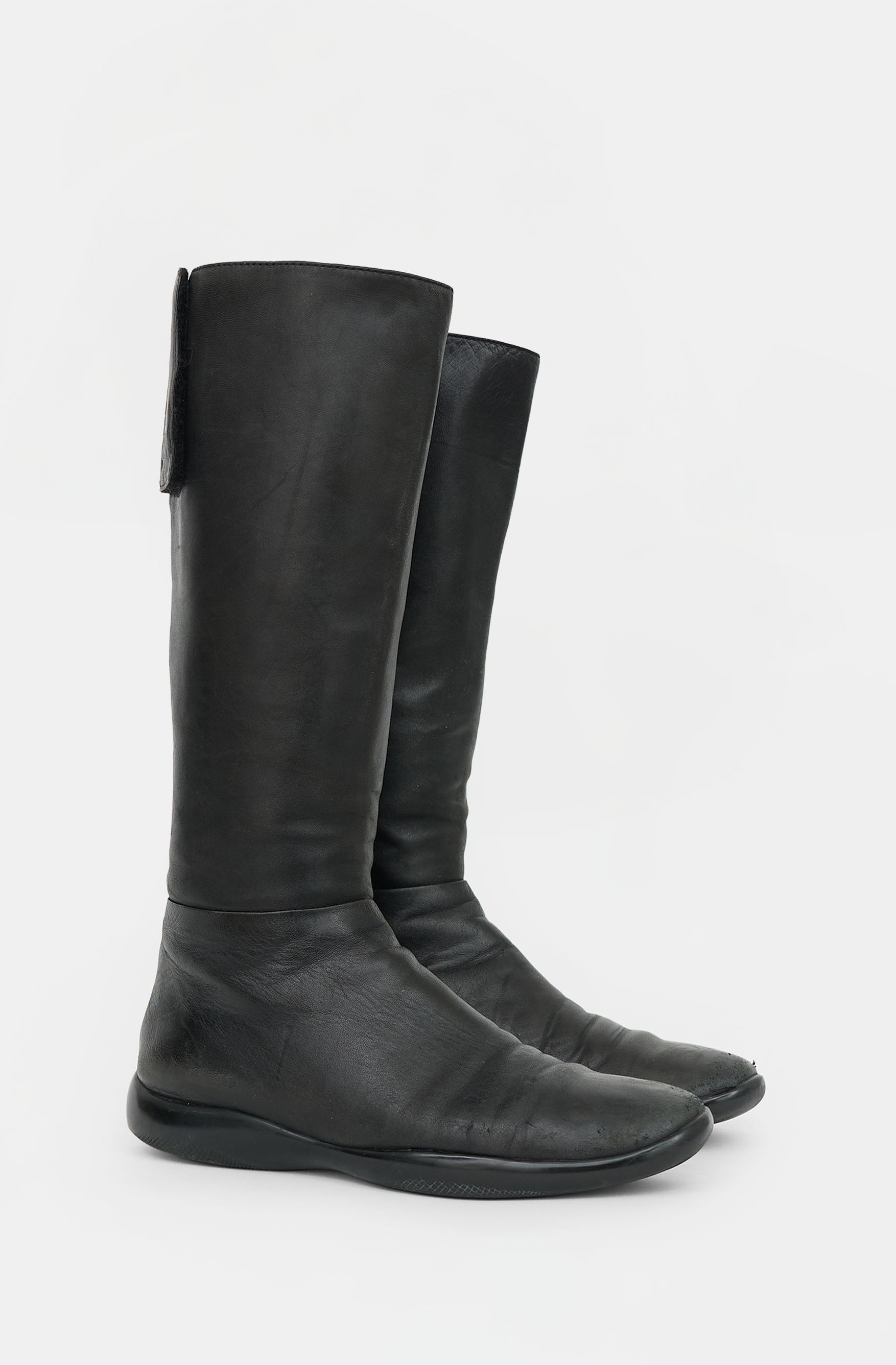 Prada Sport Leather Logo Boot