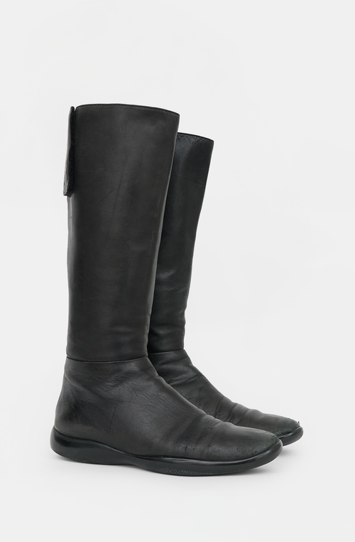 Prada Sport Leather Logo Boot