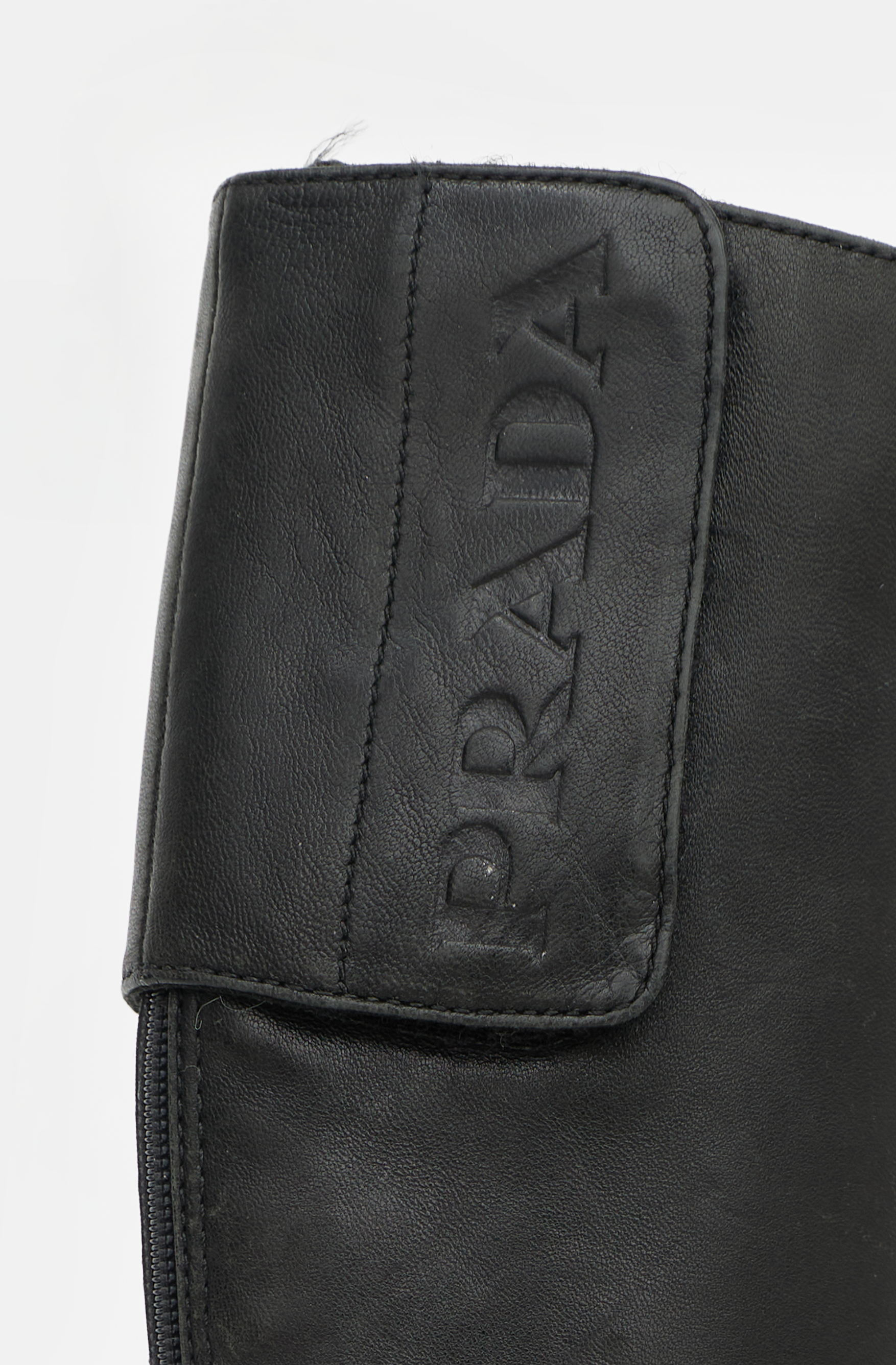 Prada Sport Leather Logo Boot