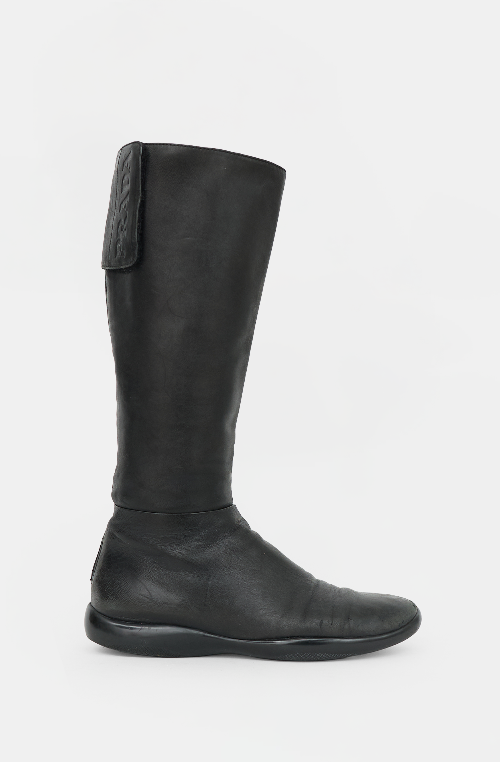 Prada Sport Leather Logo Boot