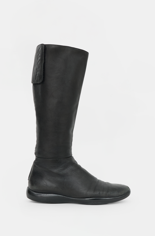 Prada Sport Leather Logo Boot