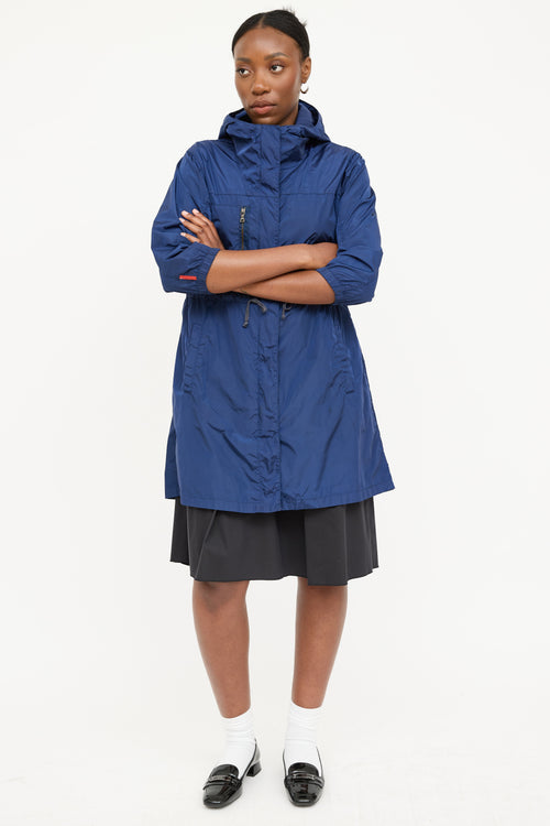 Prada Nylon Hooded Coat