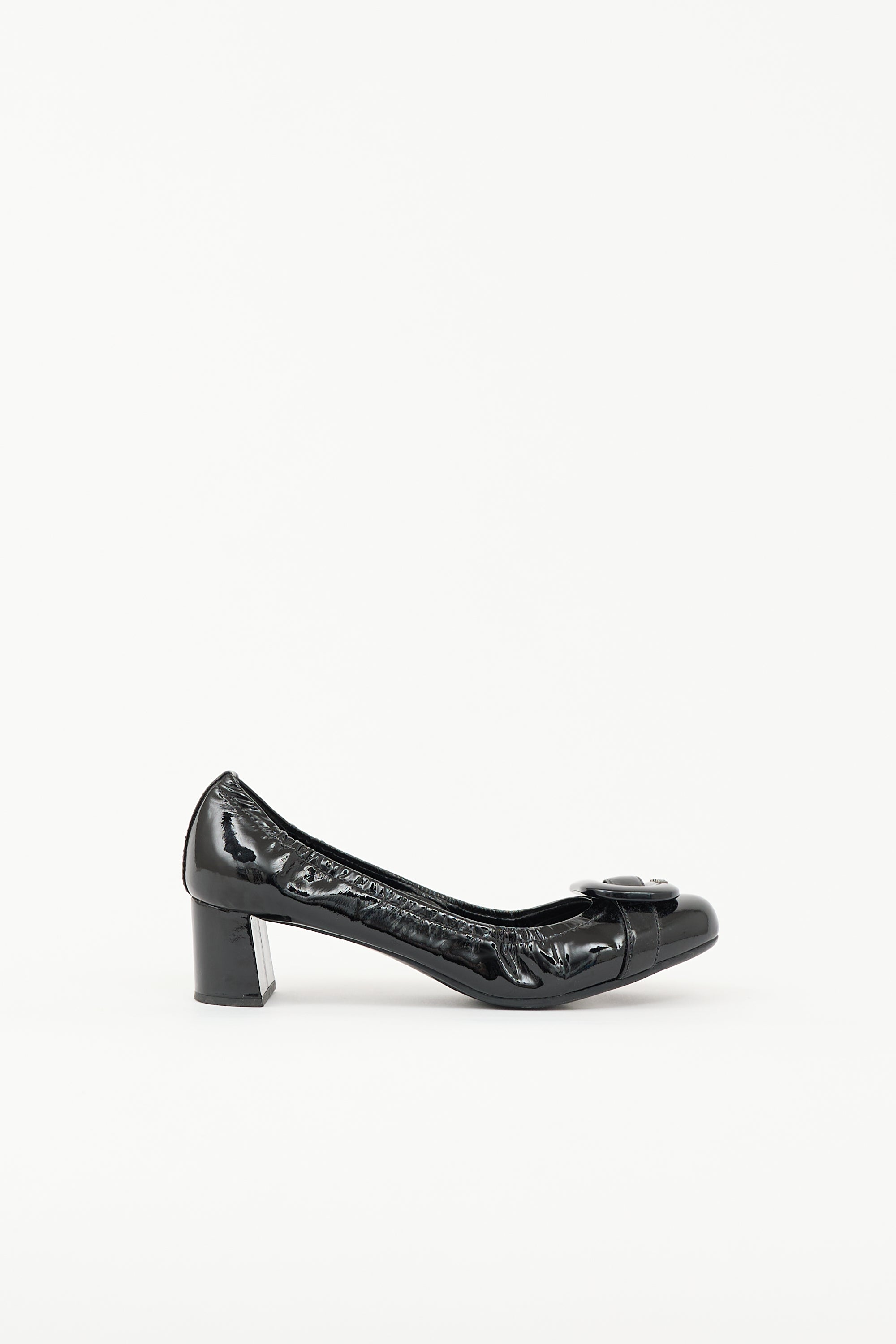 Prada Sport Patent Buckle Pump