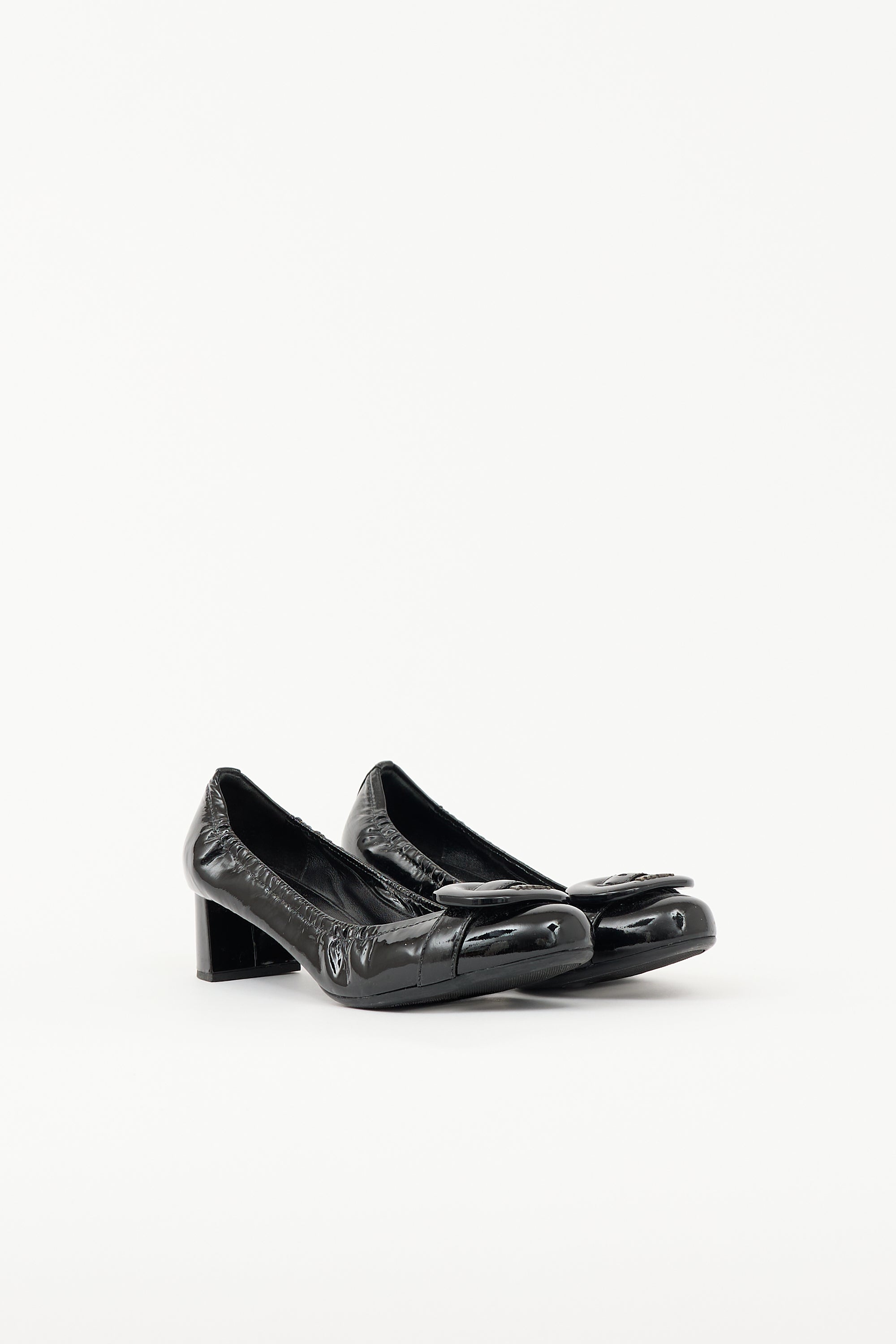 Prada Sport Patent Buckle Pump
