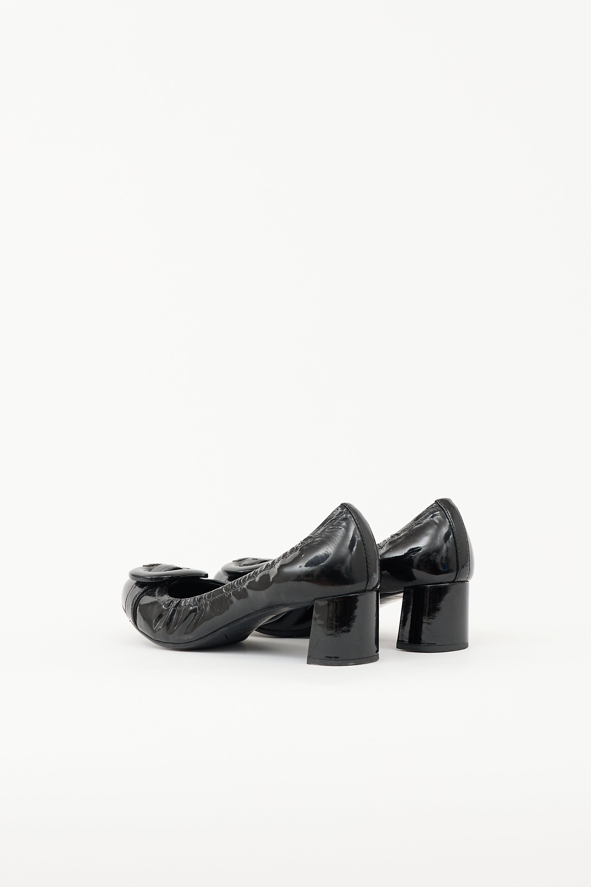 Prada Sport Patent Buckle Pump