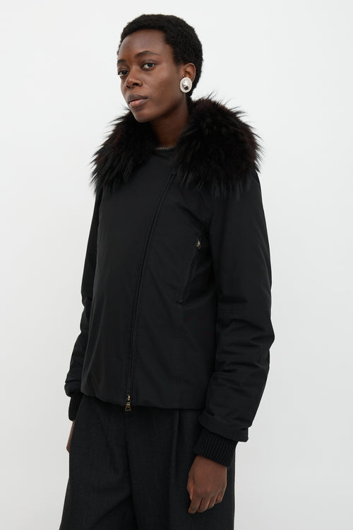 Prada Sport Fur Collar Jacket