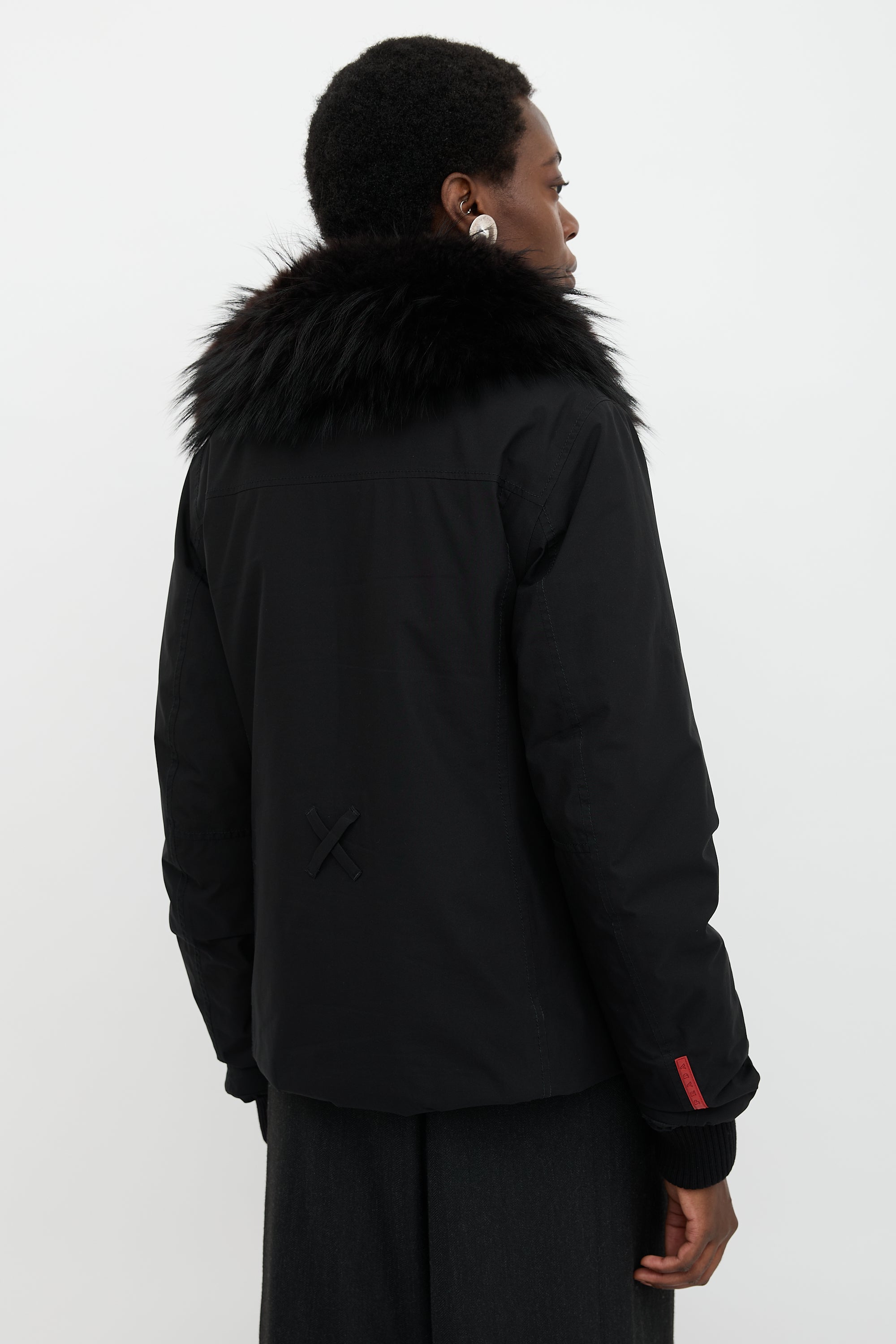 Prada Sport Fur Collar Jacket
