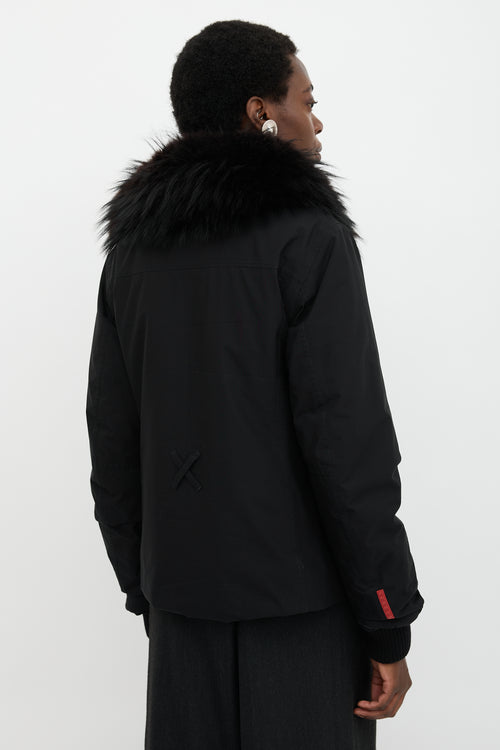 Prada Sport Fur Collar Jacket
