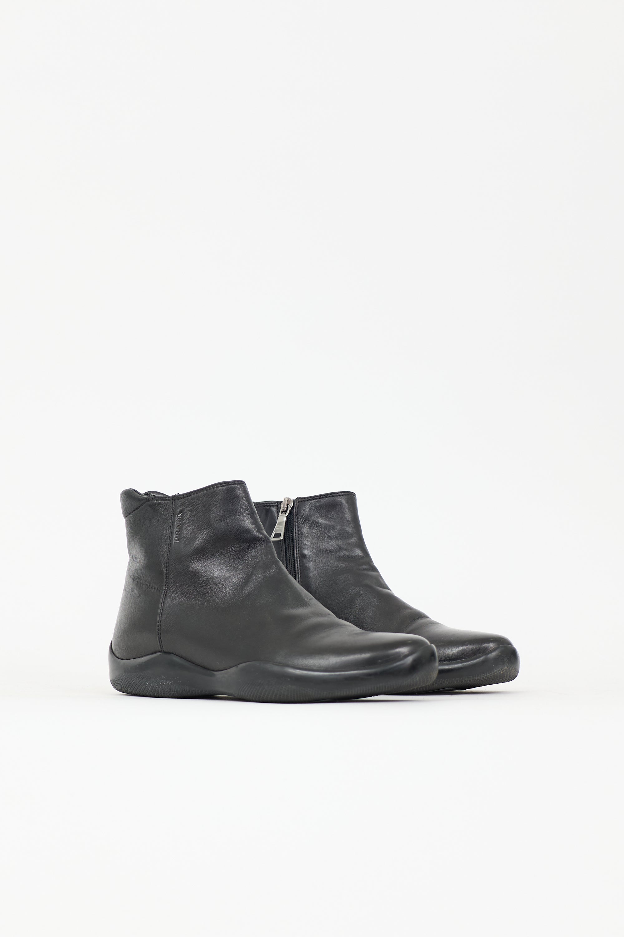 Prada Sport Leather Ankle Boot