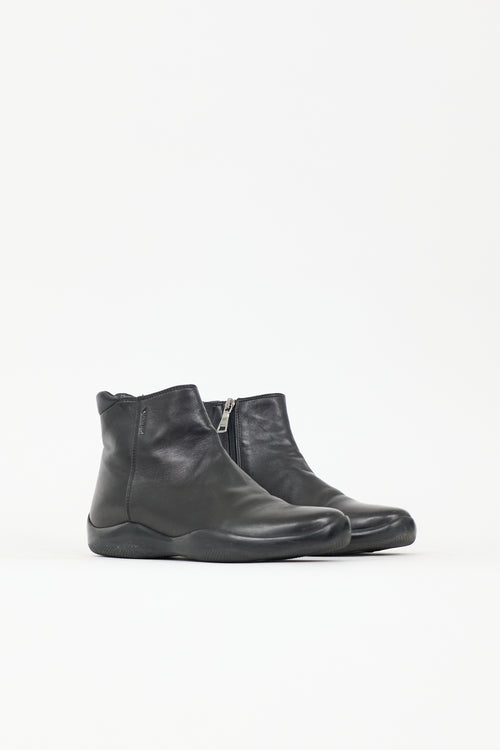 Prada Sport Leather Ankle Boot