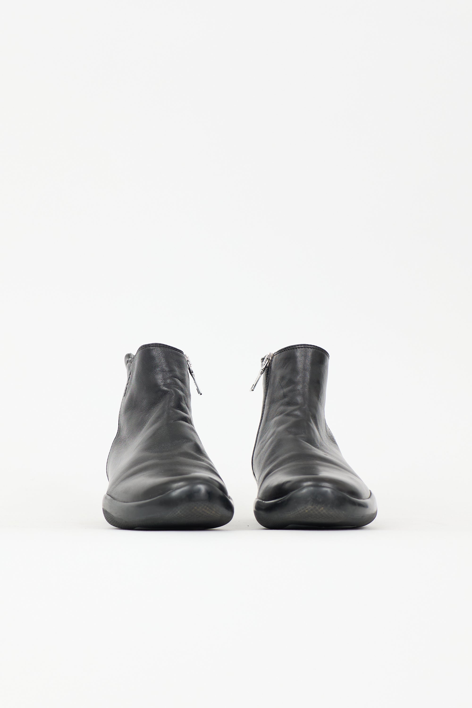 Prada Sport Leather Ankle Boot