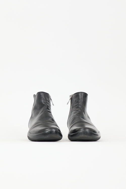 Prada Sport Leather Ankle Boot