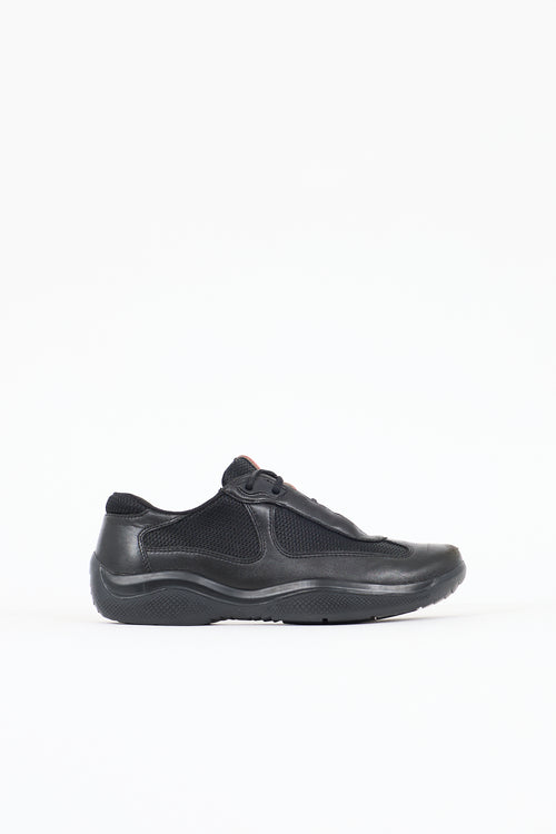 Prada Sport Leather & Mesh Sneaker