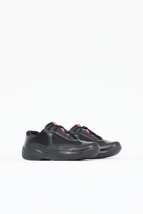Prada Sport Leather & Mesh Sneaker