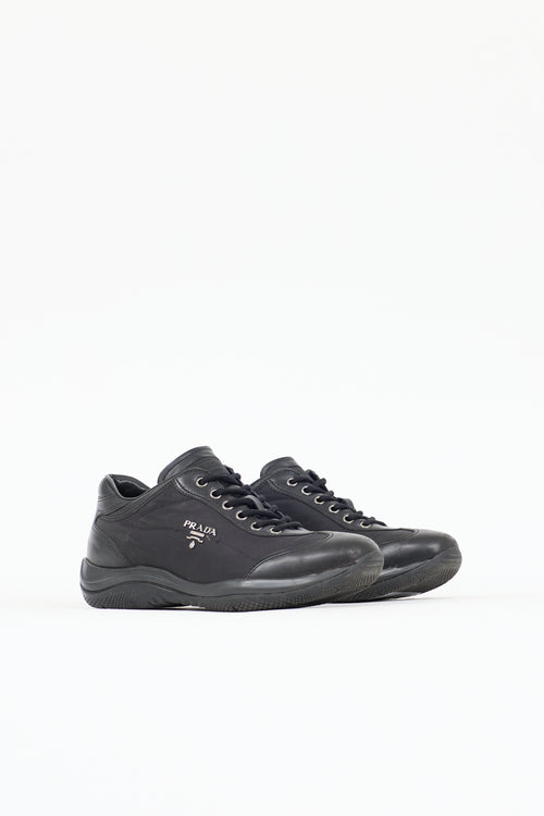 Prada Sport Leather & Nylon Sneaker